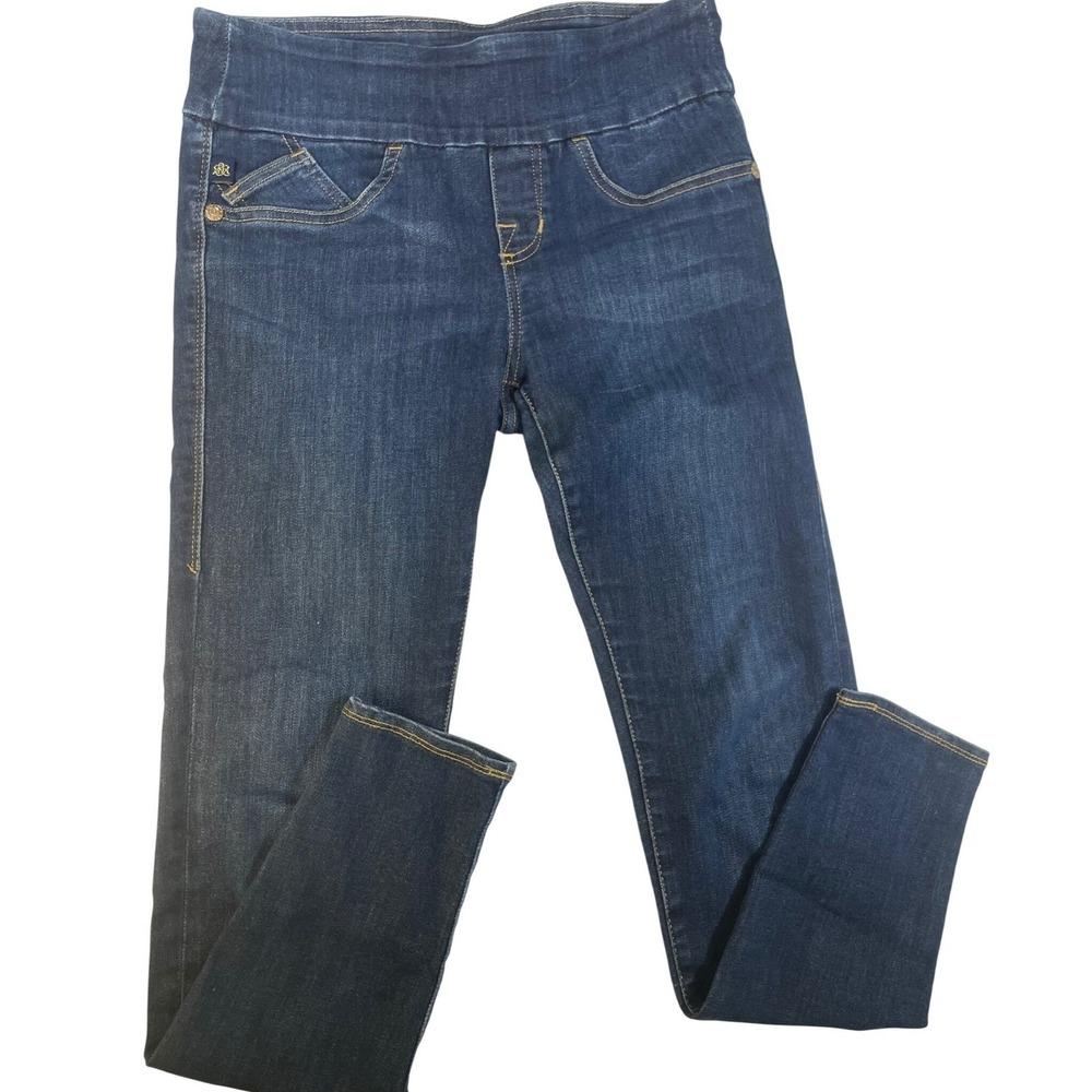 Rock & Republic Denim Rx Fever Legging Womens Blue Mid Rise Pull On Jeans Size 8